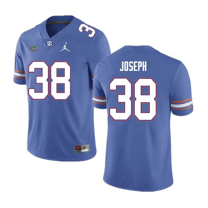 NCAA Florida Gators Carlson Joseph Men's #38 Nike Royal Stitched Authentic College Football Jersey UHP5664KK